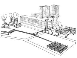 district heating and cooling-illustration